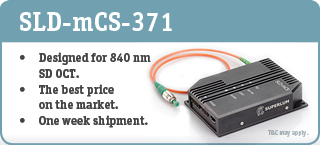 SLD-mCS/sCS-series Miniature Broadband Light Source Modules