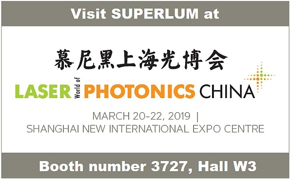 Superlum at Laser World of Photonics China 2019